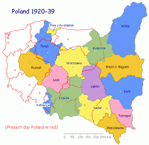 Территория Польши 1920-1939 гг.